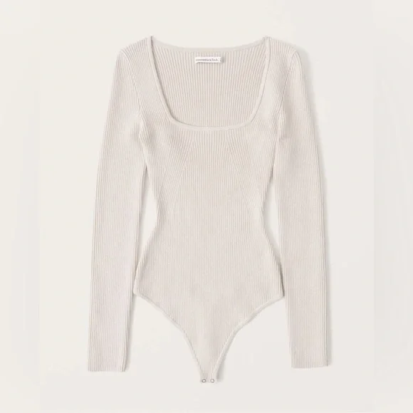Abercrombie Squareneck Sweater Bodysuit - Picture 2 of 7